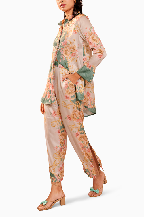 Beige Maria Co-ord Set