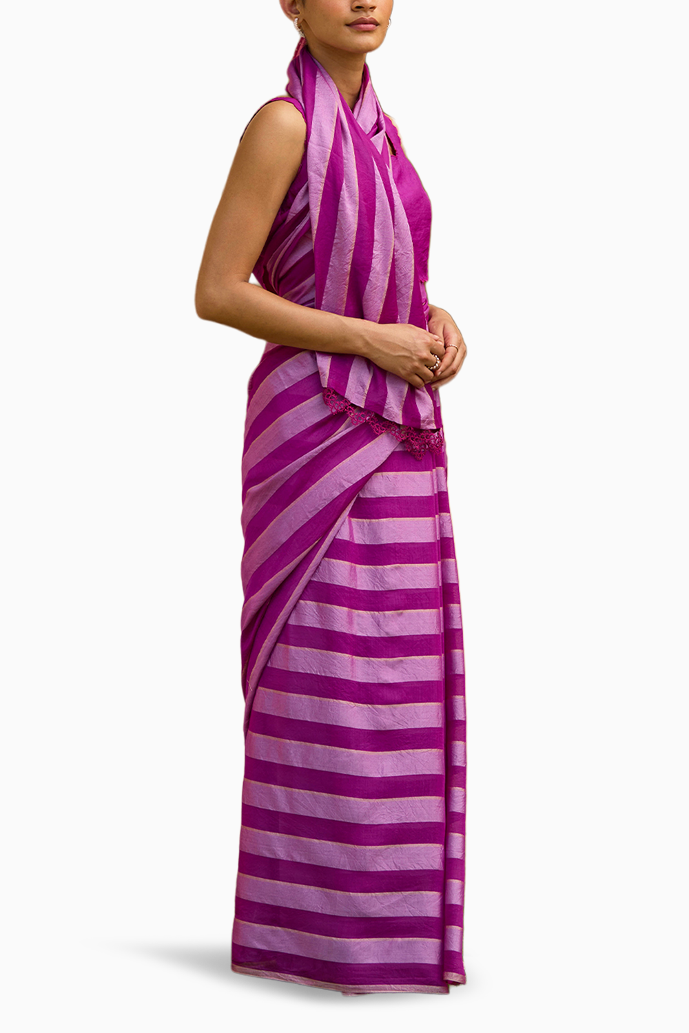 Solo Symphony Pink Saree