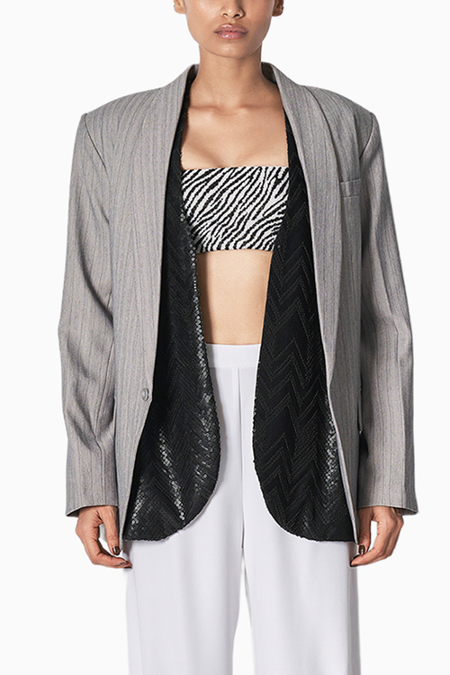 Dull Grey Mens Blazer