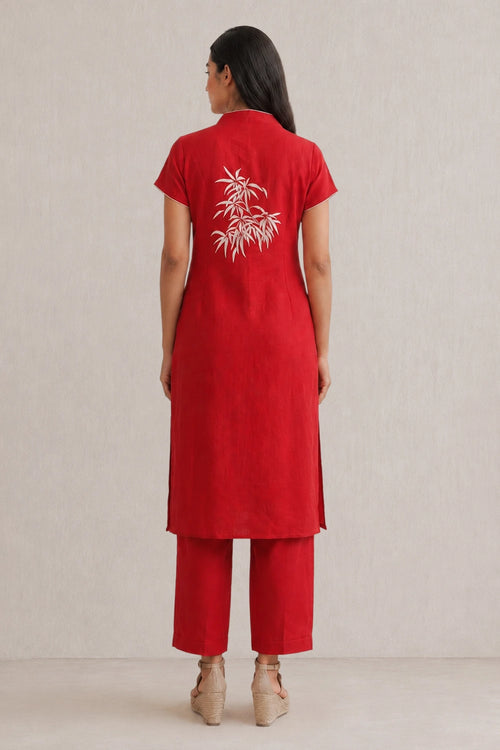 Red Bamboo Tunic