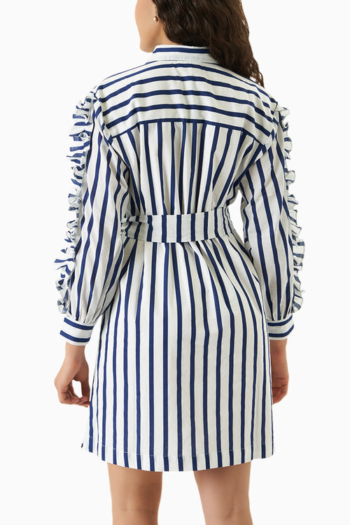 Sunday Blue-White Stripe Dress