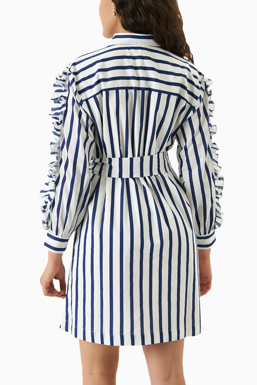 Sunday Blue-White Stripe Dress