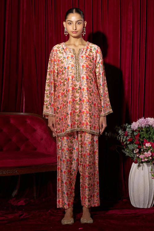 Shraddha Blossom Pink Kurta Set