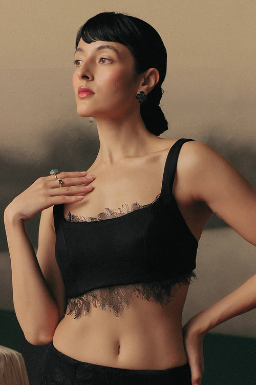 Black Gossamer Blouse
