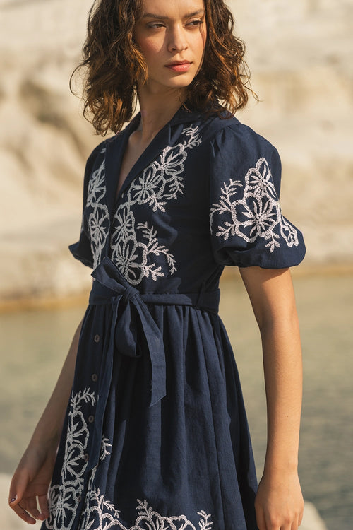 Isla Mini Navy Blue Dress