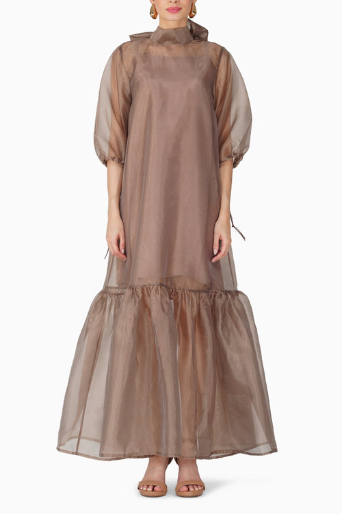 Brown Onda Dress