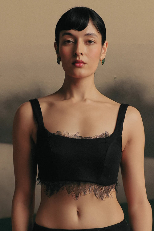 Black Gossamer Blouse