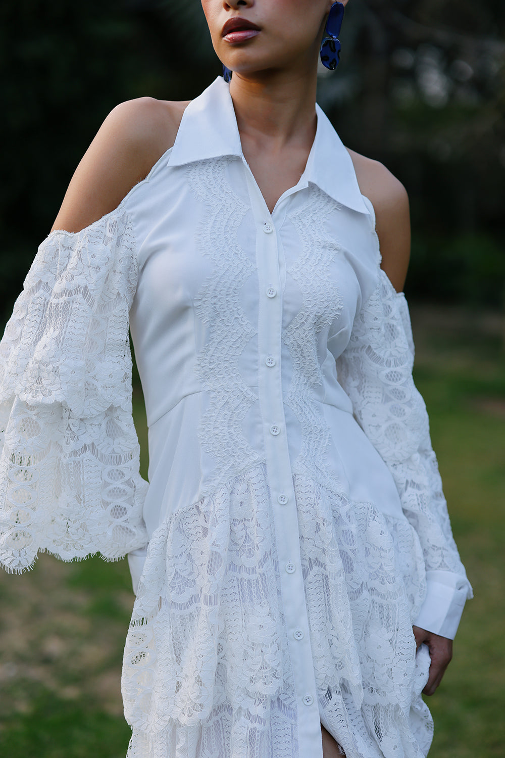 Wavelet Lace Flowy Co-ord Set