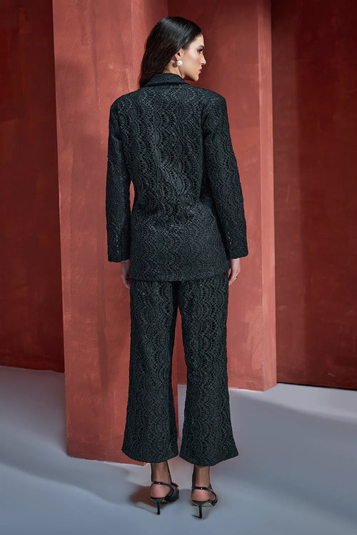 All About Black Lace Blazer Co-ord Set