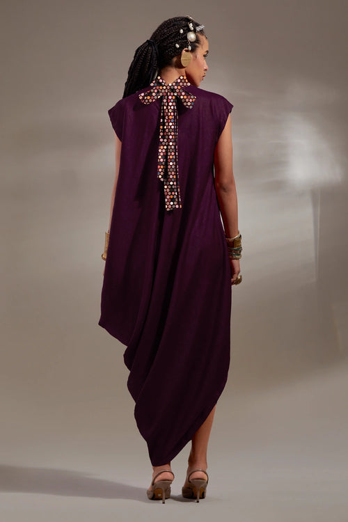 Jamuni Anka Rasa Drop Shoulder Dress
