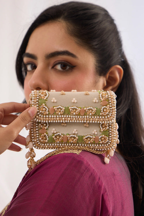 Aurel Mini LTB Green Peach Bag