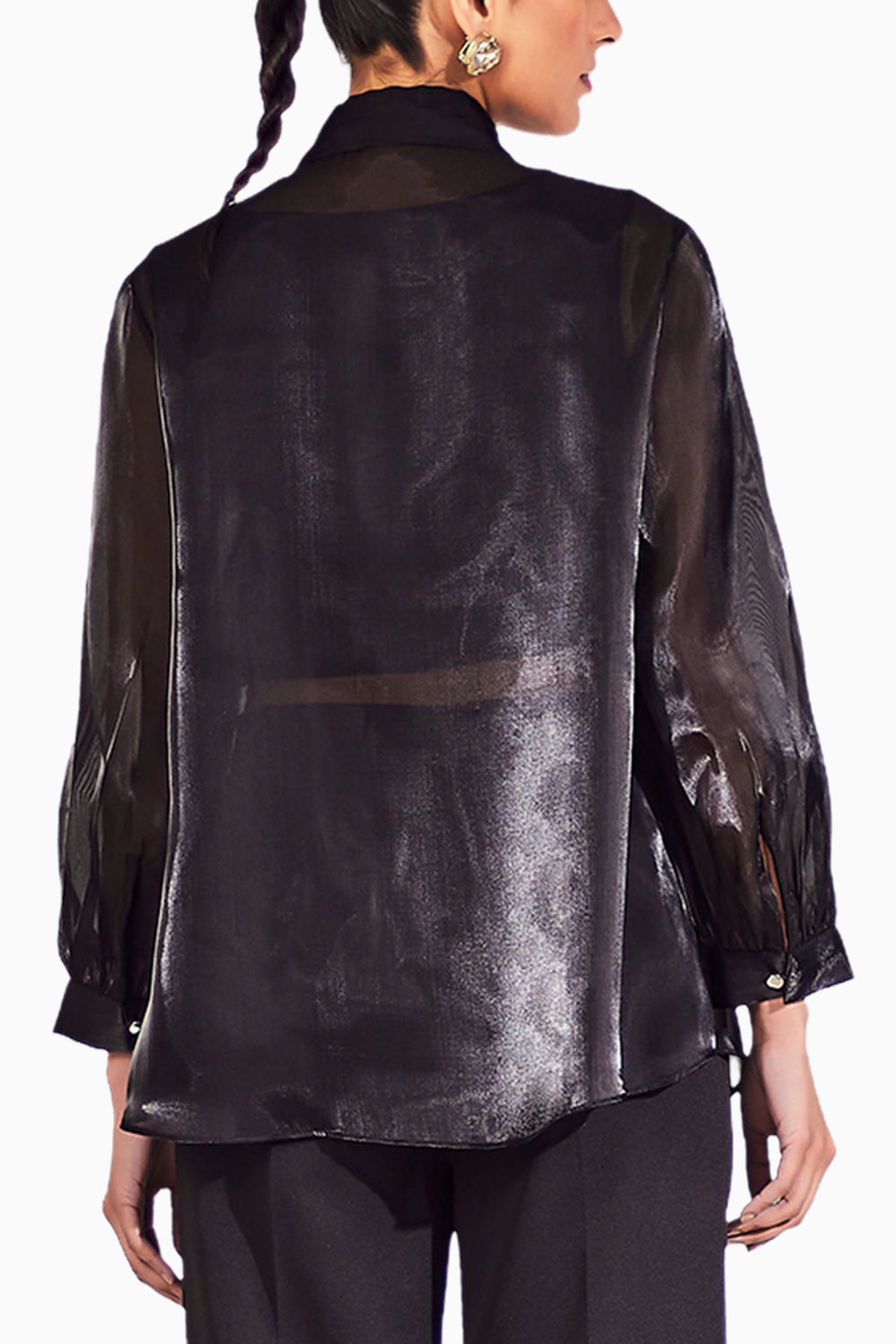 Black Midnight Sheer Shirt