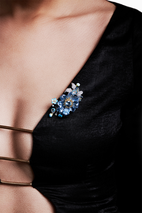 Periwinkle Bloom Brooch