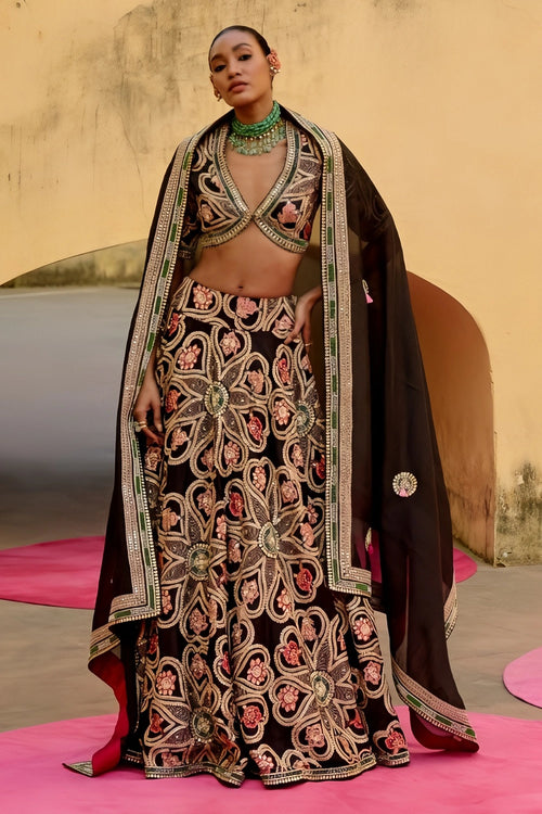 Jantar Mantar Chandini Lehenga Set
