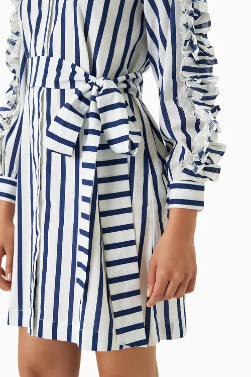 Sunday Blue-White Stripe Dress