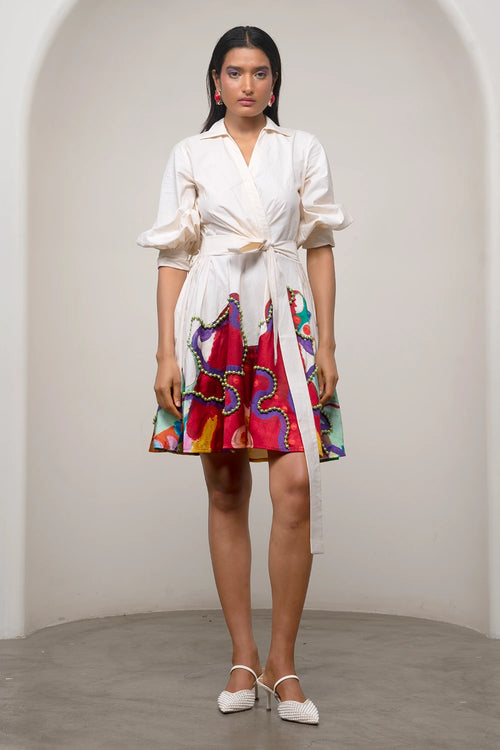 Alya Tie-Up Dress