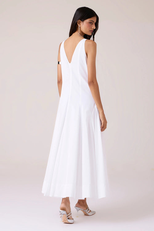 Aurora White Panellead Dress