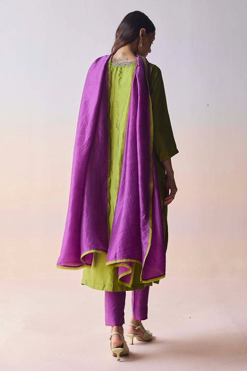 Riverstone Green Kurta Set