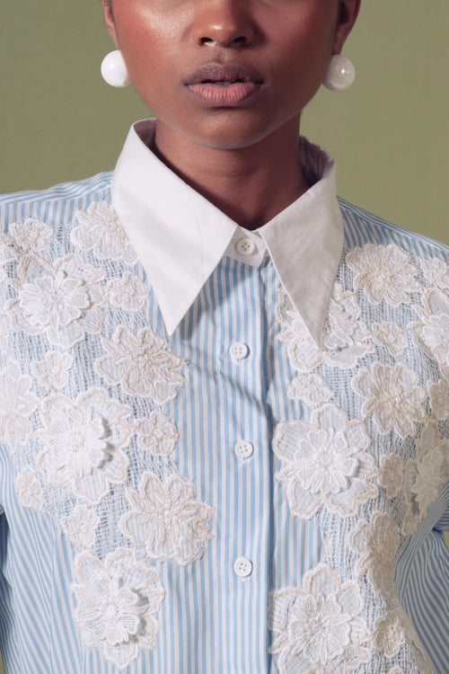 Blue Petal Shirt