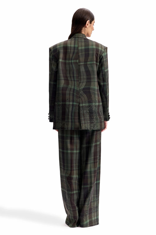 Distorted Plaid Power Suit