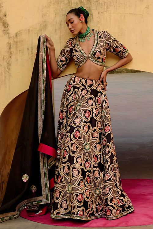 Jantar Mantar Chandini Lehenga Set