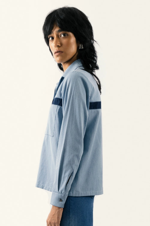 Contrast Stripe Shirt