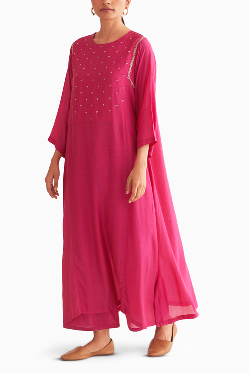 Crimson Pink T-2 Kurta Set