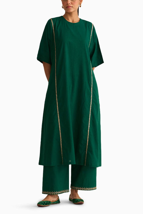 Albela Emerald Green Kurta Set