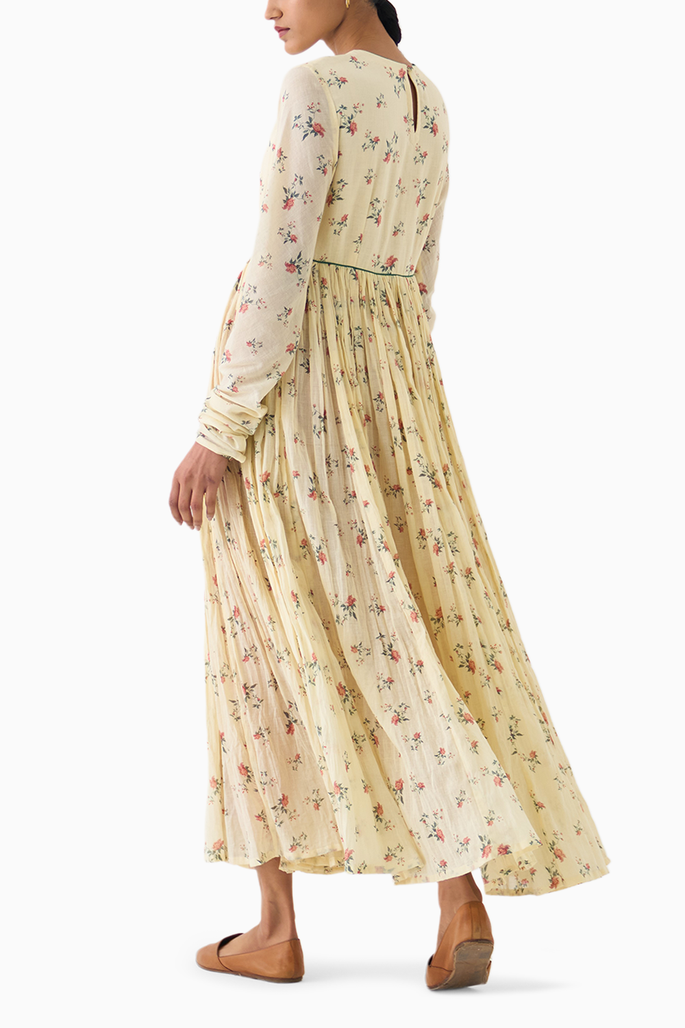 Chintz Ivory Ghoomar Anarkali