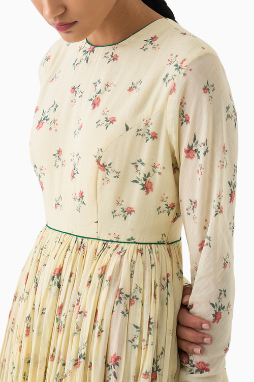 Chintz Ivory Ghoomar Anarkali