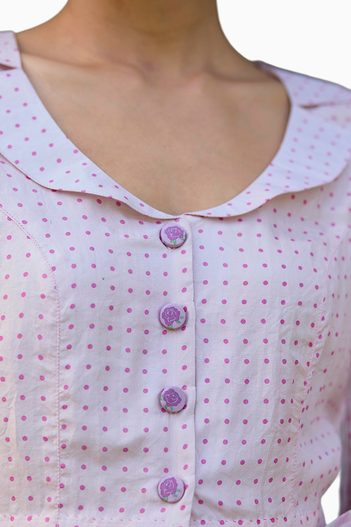 Dew Drops Pink Blouse