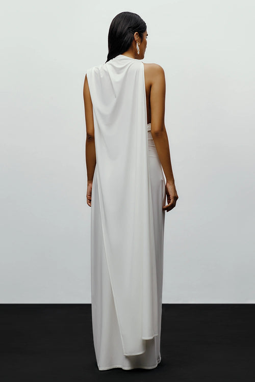 White Sari Dress