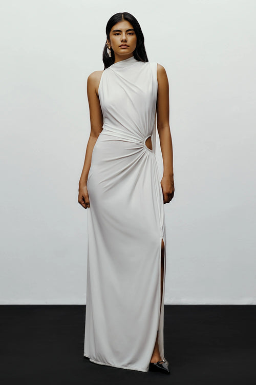 White Sari Dress