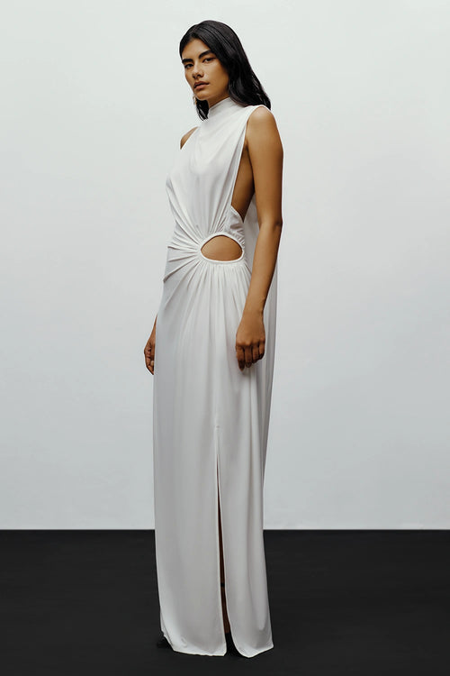 White Sari Dress