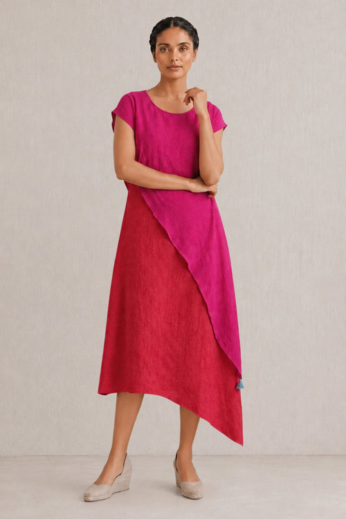 Magenta Melt Candy Cane Dress