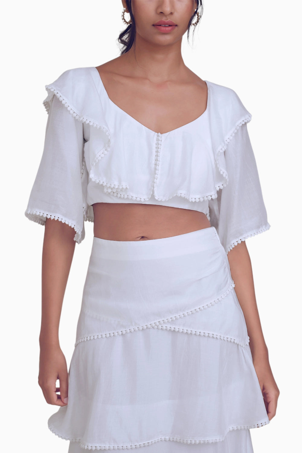Alaska Tiered Crop Top