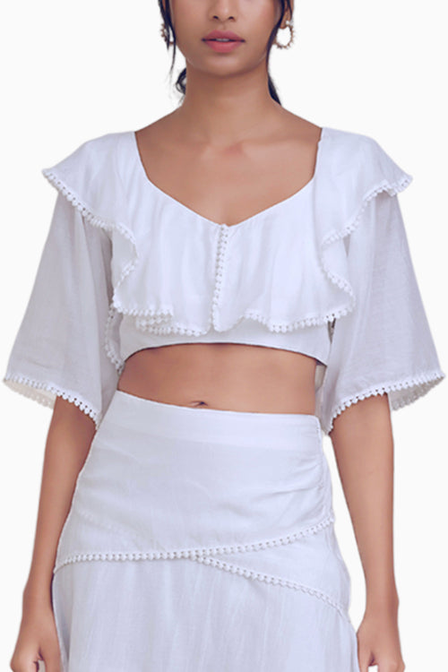 Alaska Tiered Crop Top