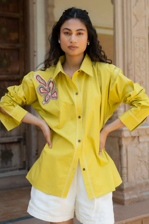 Lime Yellow Sulfer Shirt