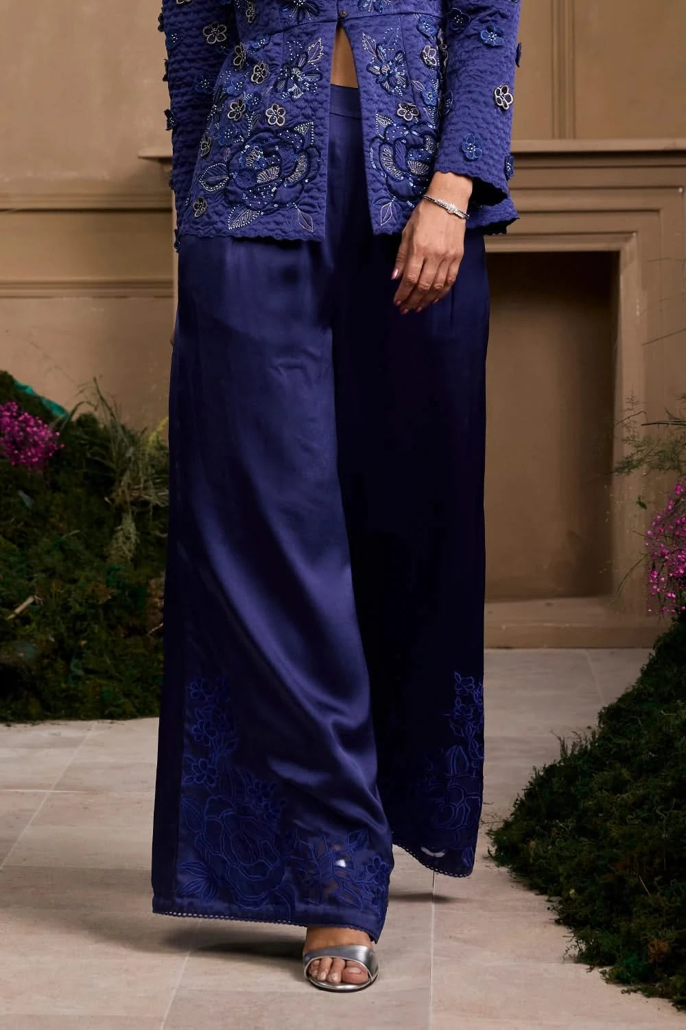 Cobalt Blue Wide Legged Pants