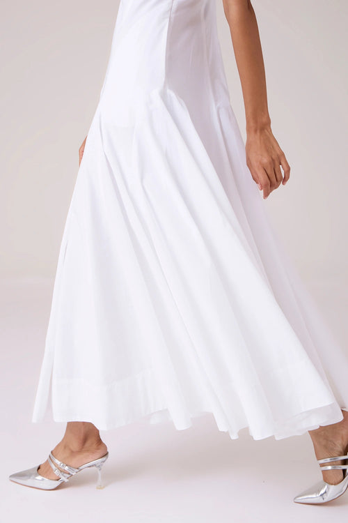 Aurora White Panellead Dress