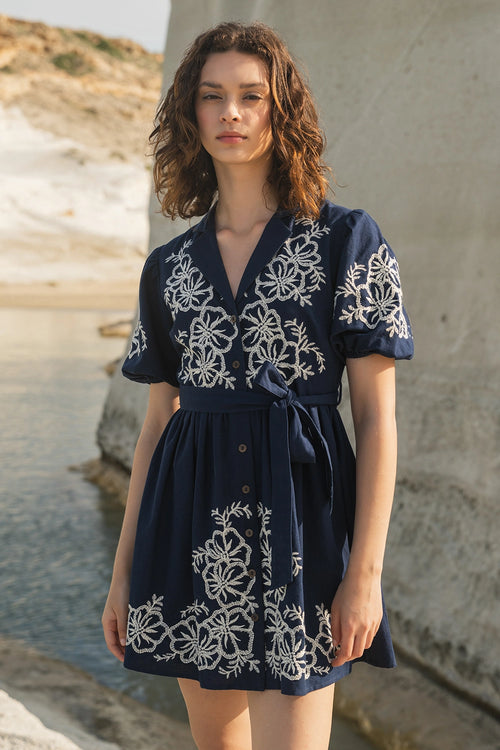 Isla Mini Navy Blue Dress