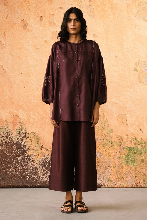 Plum Shell Co-ord Set
