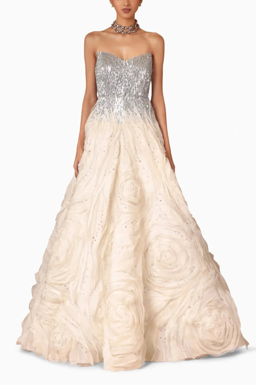 Textured Bridal Gown