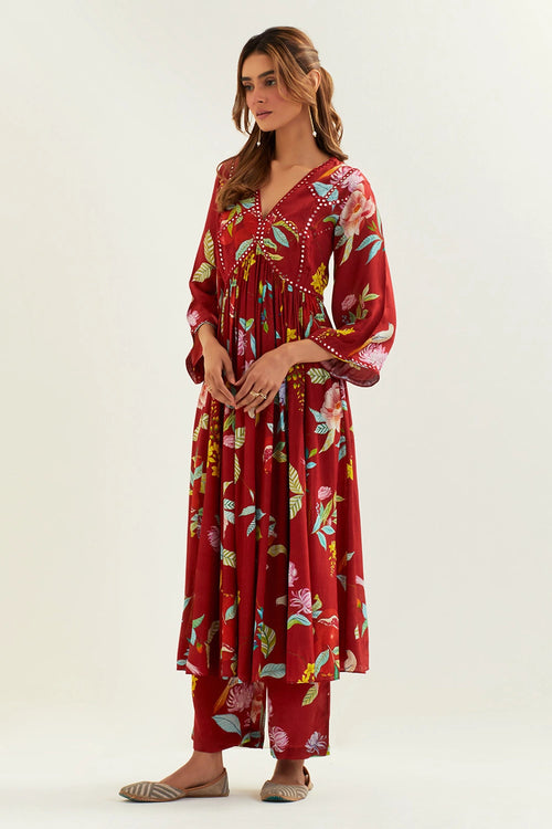 Mago Kali Kurta With Bottom