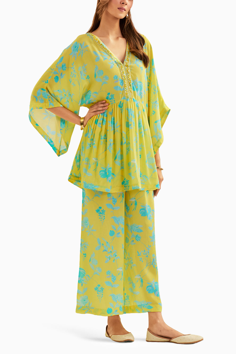 Ebla Short Kaftan Co-ord Set