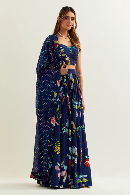 Heza High Waisted Skirt With Blouse
