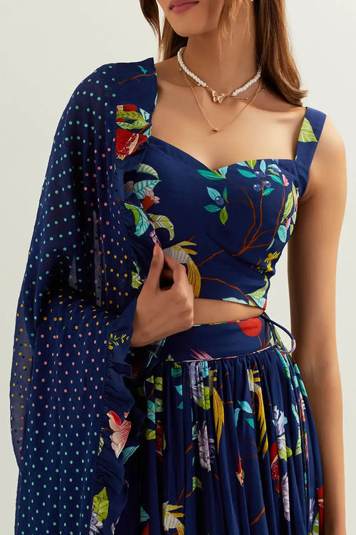 Heza High Waisted Skirt With Blouse