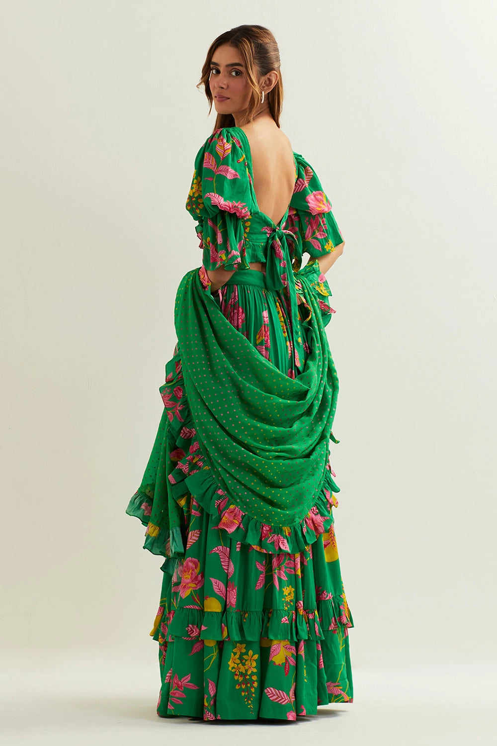 Anaira Flare Skirt With Blouse