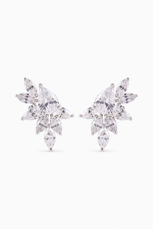 Camellia Mixed-Cut Diamond Studs