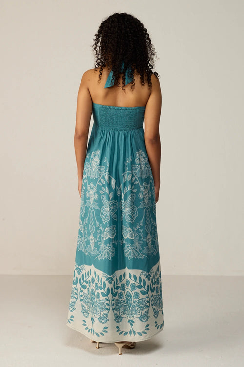 Blue Celeste Midi Dress